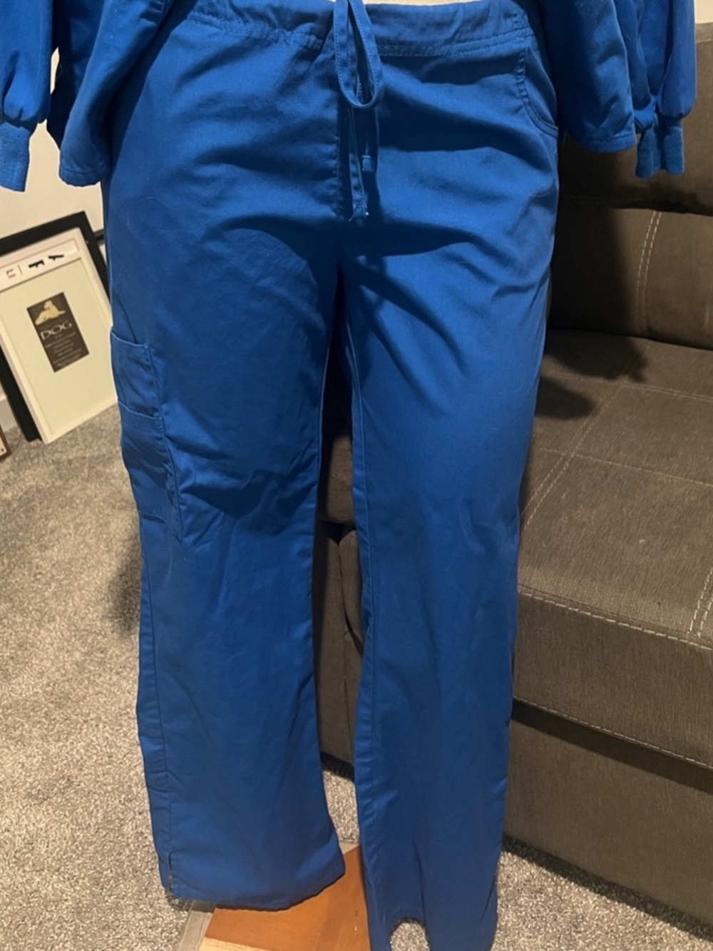 Dickies Cobalt Blue Work Scrub Pants -Medium